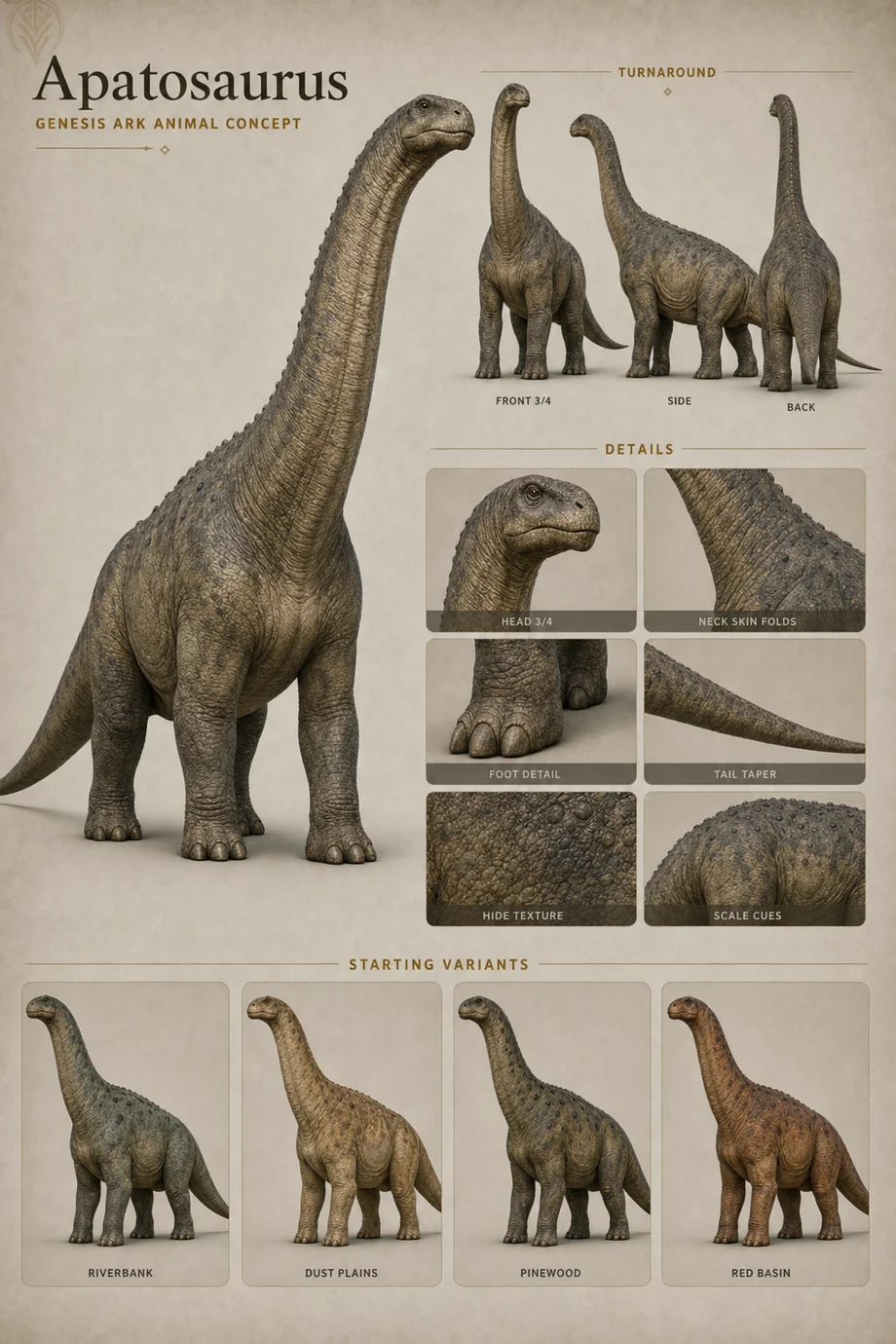 Apatosaurus Sanctum concept visual