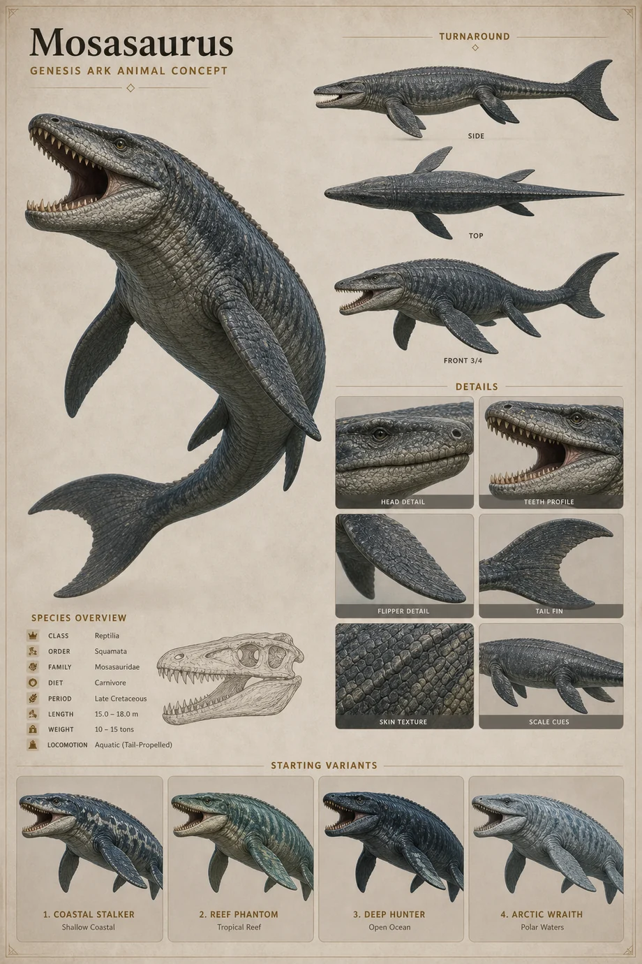 Mosasaurus Sanctum concept visual