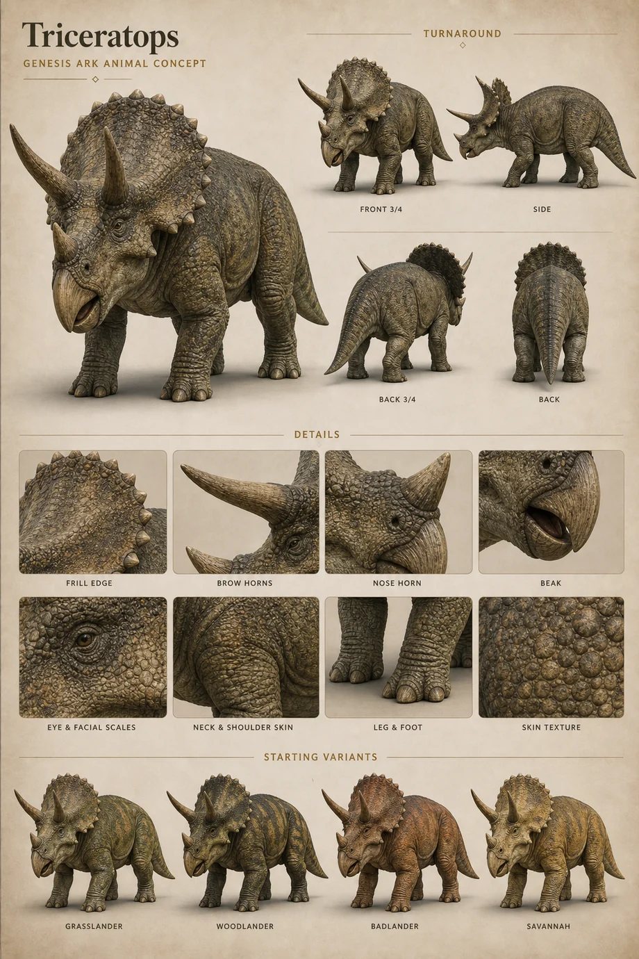 Triceratops Sanctum concept visual