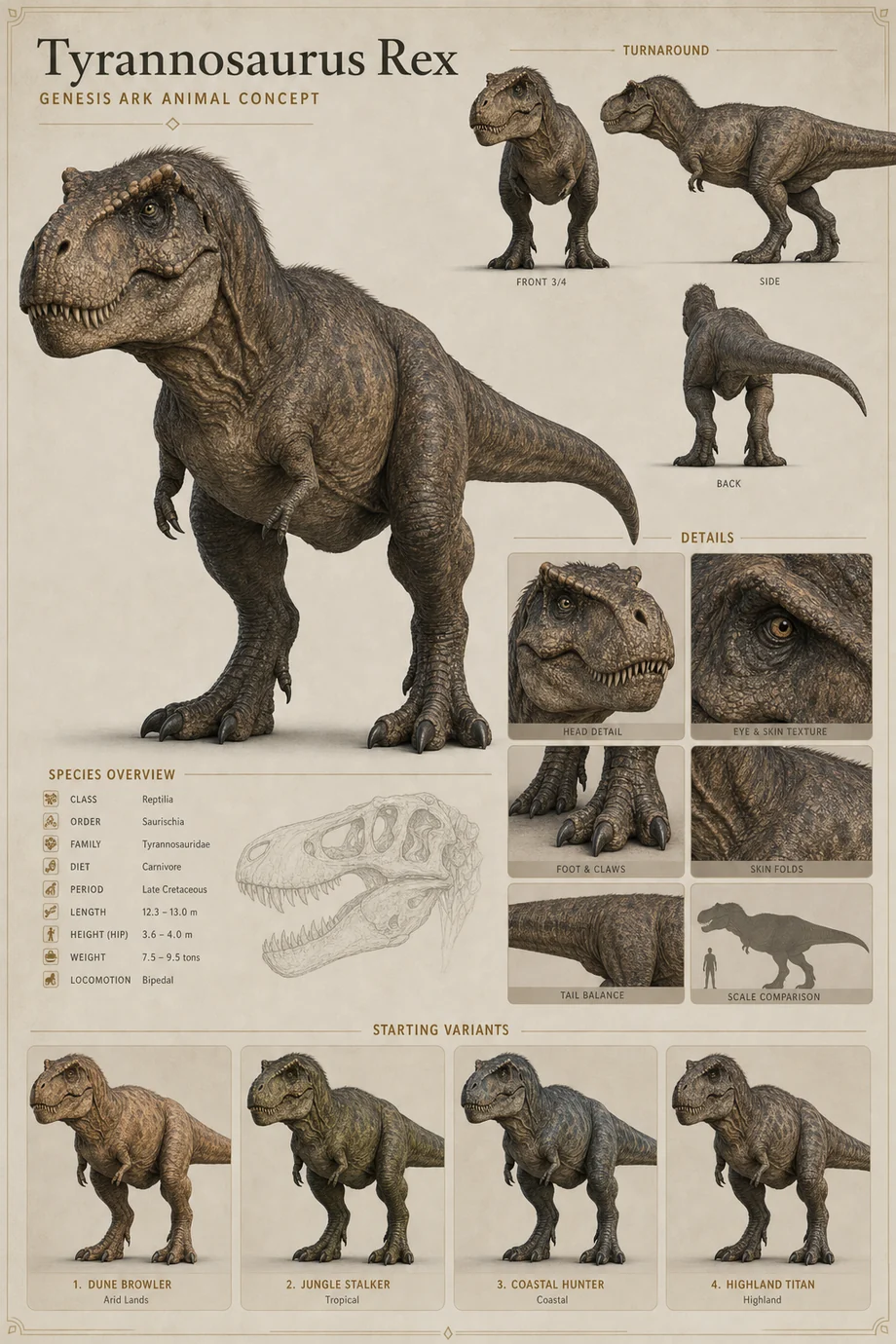 Tyrannosaurus Rex Sanctum concept visual