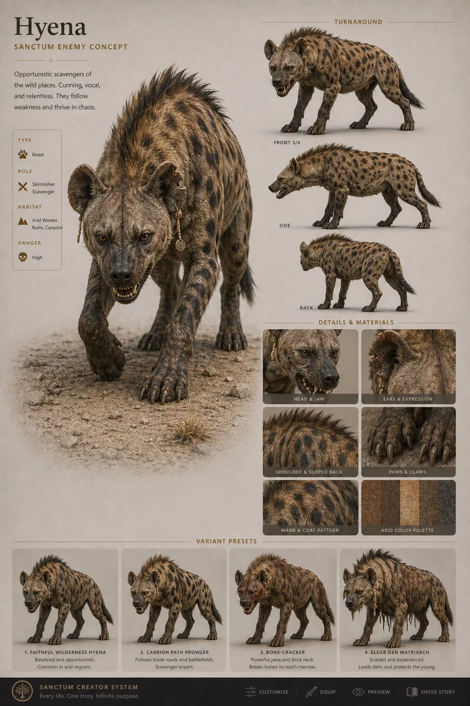 Hyena Sanctum concept visual