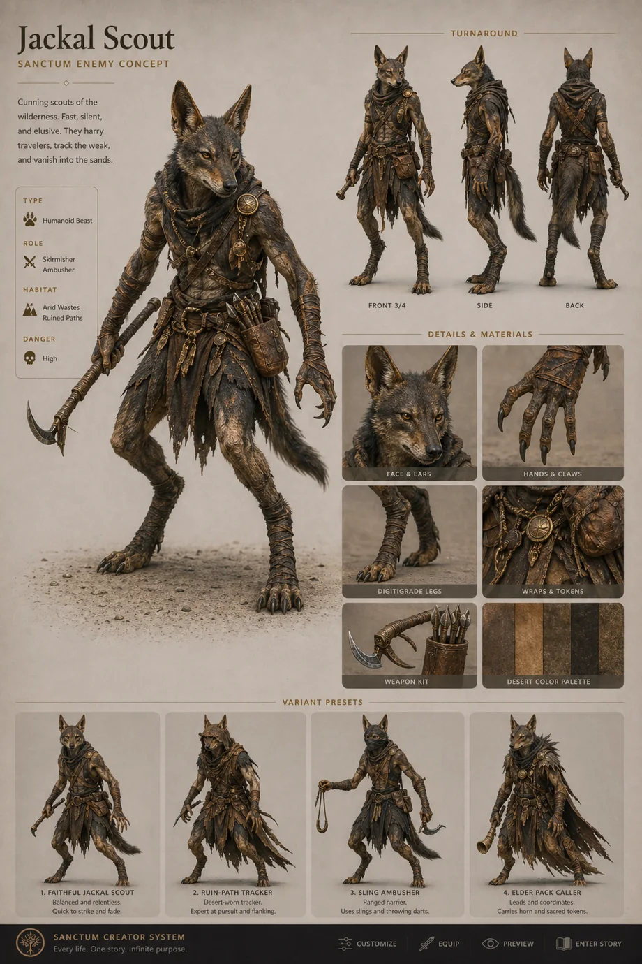 Jackal Scout Sanctum concept visual