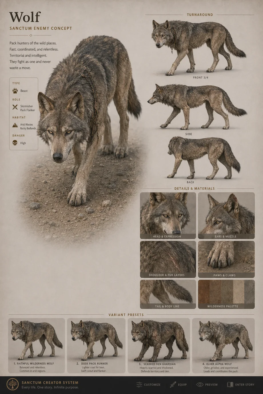 Wolf Sanctum concept visual